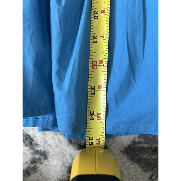 OLIVIA JAMES THE LABEL Chloe Mykonos Blue Ruffle Flounce Hem Dress - Picture 15 of 15